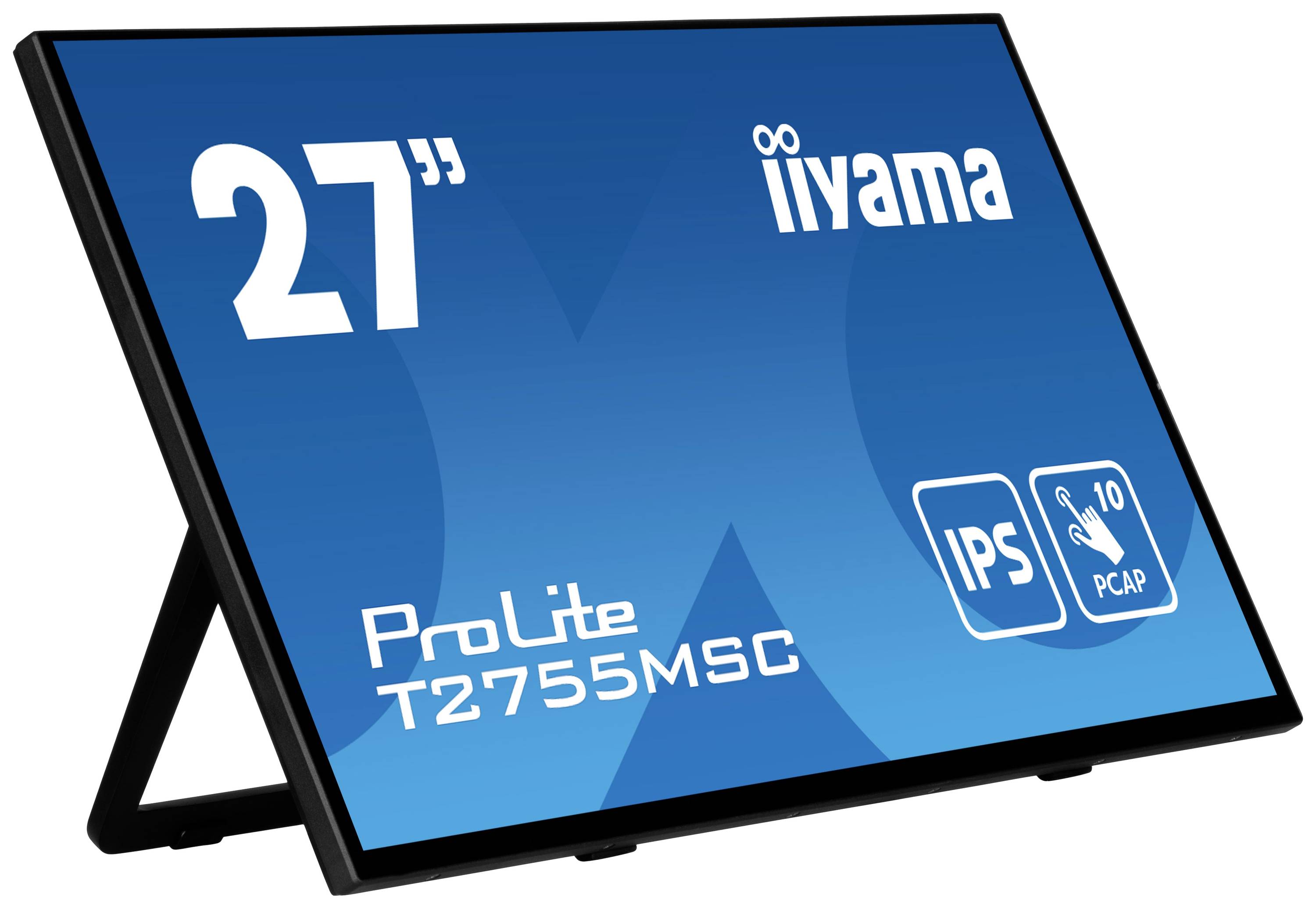 Monitor iiyama da 27 pollici, ProLite T2755MSC, con display IPS e funzione touchscreen a 10 punti.