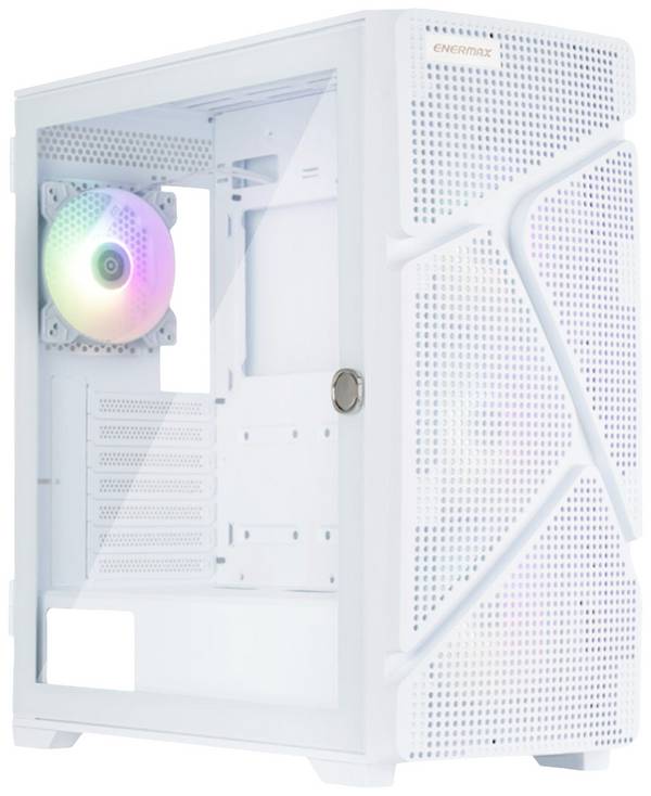Enermax Marbelshell MS 31 White Midi-Tower PC Case da gioco  Bianco finestra laterale, filtro per la polvere