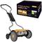 Tagliaerba manuale Fiskars StaySharp Plus con dettagli arancioni. In alto a destra, confezione con scritta 'StaySharp Plus'.