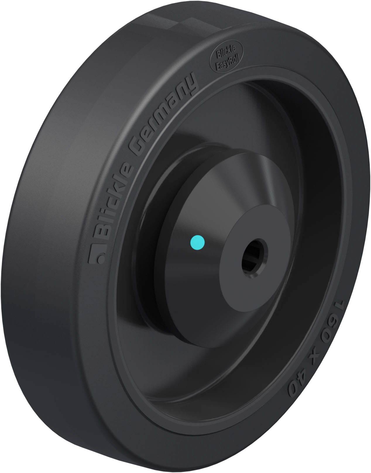 Blickle 758980 POEV 161/12KAD Ruota per alte portate Diametro ruota: 160 mm Capacità di carico (max.): 320 kg 1 pz.