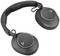 Cuffie wireless nere dal design distintivo, con padiglioni auricolari ampi e fascia imbottuta, ideali per ascoltare musica in movimento.