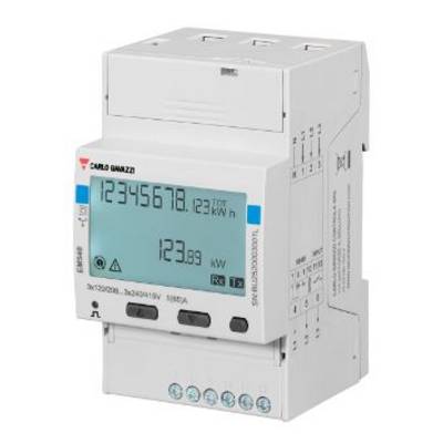 Contatore elettrico con display digitale mostra '1.234.567,8 kWh'.<br><br>Note: In Italian, we use a period (.) for thousand separators and a comma (,) for decimal separators, which is different from the German notation.
