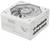 Alimentatore bianco del marchio TUF Gaming da 1000W. Sono visibili le griglie di ventilazione e diversi connettori.