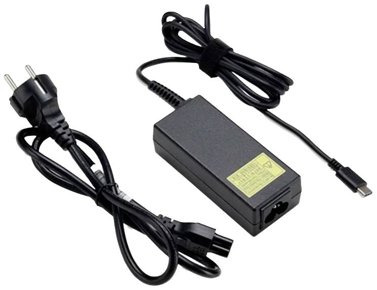 Acer GP.ADT11.00C adattatore e invertitore Interno 65 W Nero (ACER POWER ADAPTER 65W TYPE C - EU POWER CORD [RETAIL PACK-0