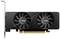 Una scheda grafica MSI nera con due ventole orientate orizzontalmente a destra. La staffa di connessione PCIe è posizionata in basso.
