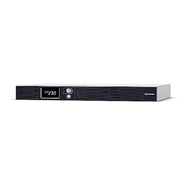 Un dispositivo piatto e nero con un display digitale e diverse fessure di ventilazione; probabilmente un server o un sistema UPS.