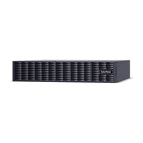 Un dispositivo rack nero e grigio con il logo 'CyberPower' sulla parte frontale. Sembra essere un server o un dispositivo UPS.