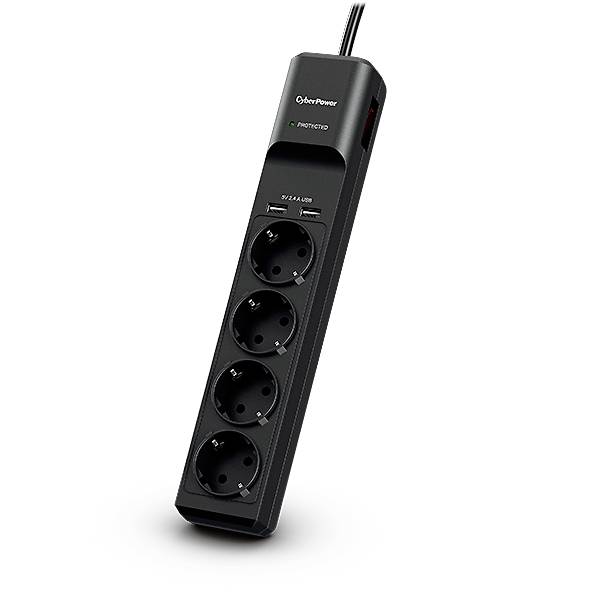 CyberPower P0420SUD0-DE Multipresa con protezione da sovratensioni  Nero Schuko 1 pz.