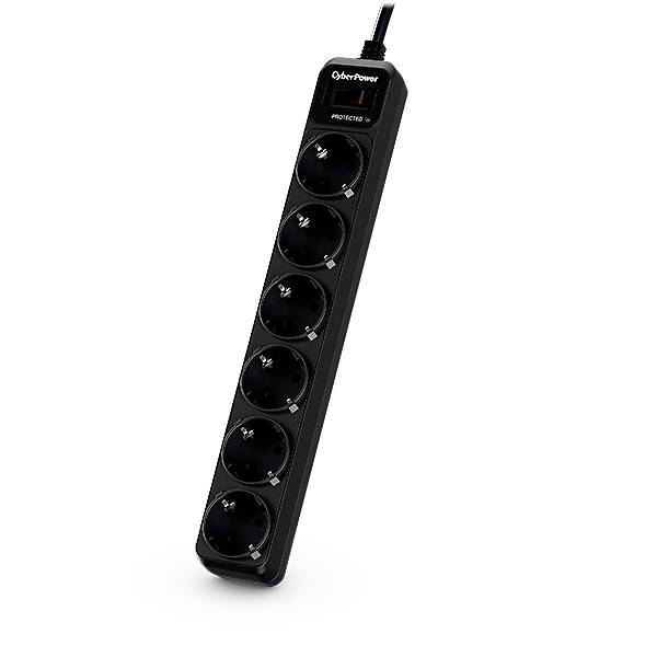 CyberPower B0620SC0-DE Multipresa con protezione da sovratensioni  Nero Schuko 1 pz.