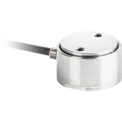 Sensore metallico con connessione cablata, rotondo e piatto, adatto per applicazioni di misurazione precise.