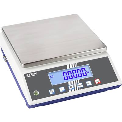 Bilancia digitale con superficie di pesata in acciaio inossidabile e display retroilluminato blu, che mostra '0,0000 kg'.