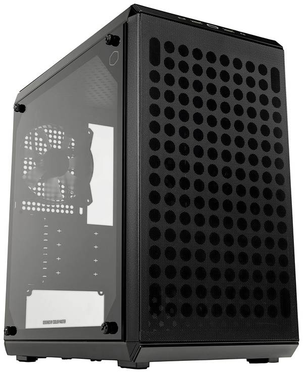 Cooler Master MasterBox Q300L V2 Mini-Tower PC Case  Nero 1 ventola pre-montata, filtro per la polvere, finestra laterale