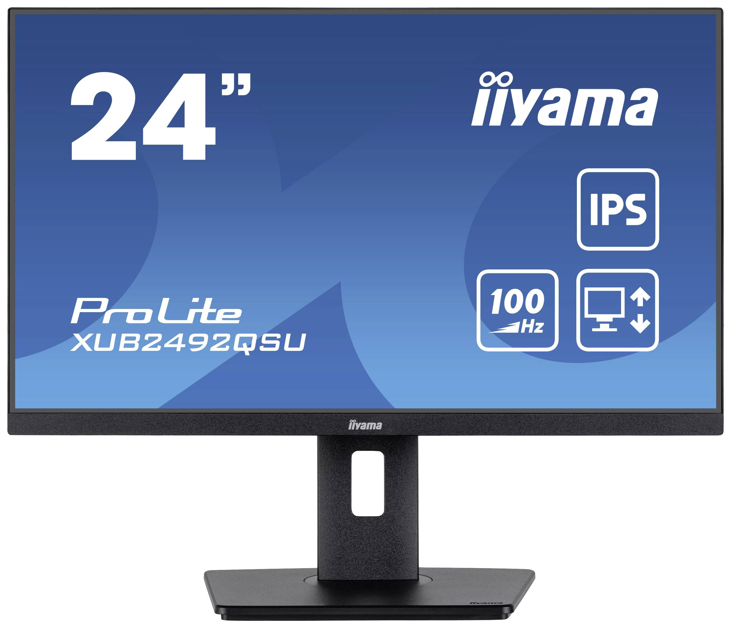 Un monitor Iiyama da 24 pollici con tecnologia IPS e frequenza di aggiornamento di 100 Hz. Modello: ProLite XUB2492QSU.