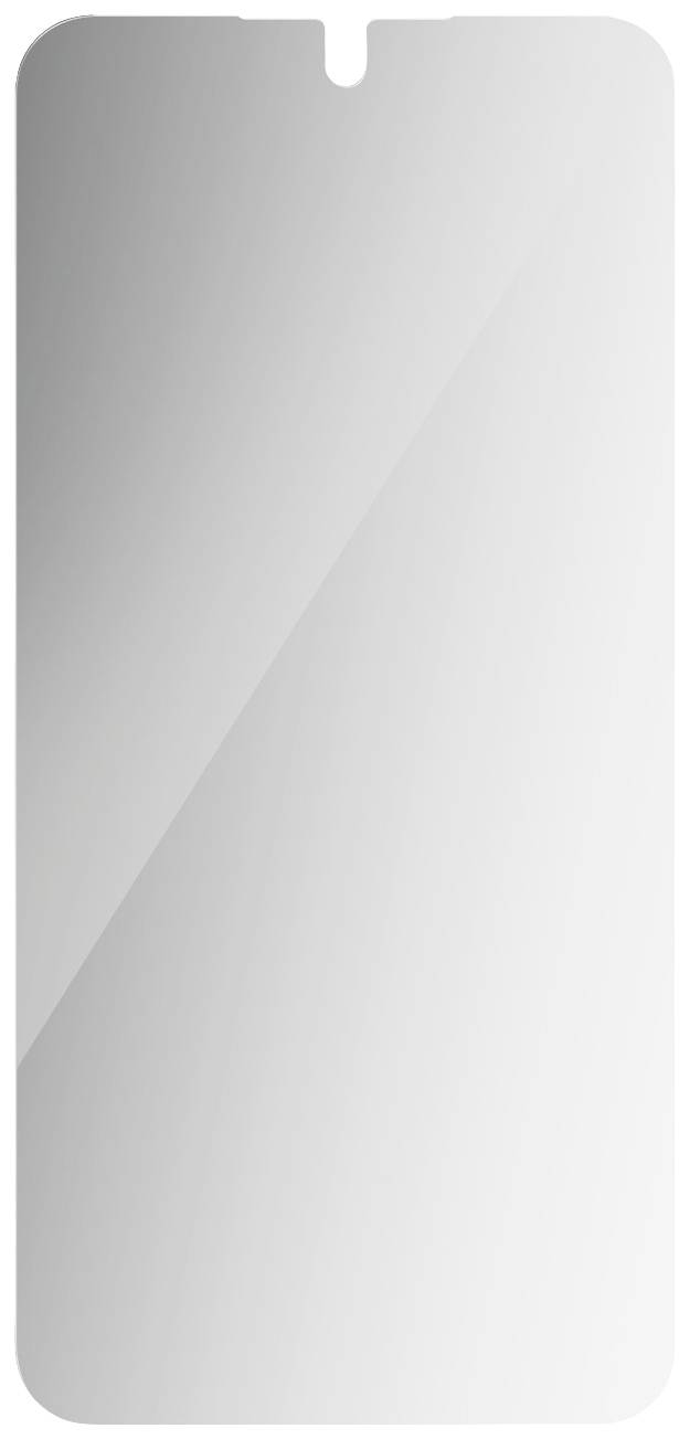 Smartphone con schermo bianco, raffigurato senza contenuti o simboli riconoscibili.