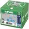 Confezione di cartone con 200 viti SPAX, dimensioni 5x40 mm. Stampe: Made in Germany, inossidabile, Tipo 14567, Torx T 20.