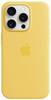 Apple Silicon Case MagSafe Backcover per cellulare Apple iPhone 15 Pro Giallo caldo Carica induttiva, Anti urti MWNK3ZM/A