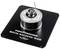 'Thrustmaster HOTAS Base Magnetica': Base magnetica nera per joystick, design robusto, adatta per simulazione di volo, vista dall'alto.
