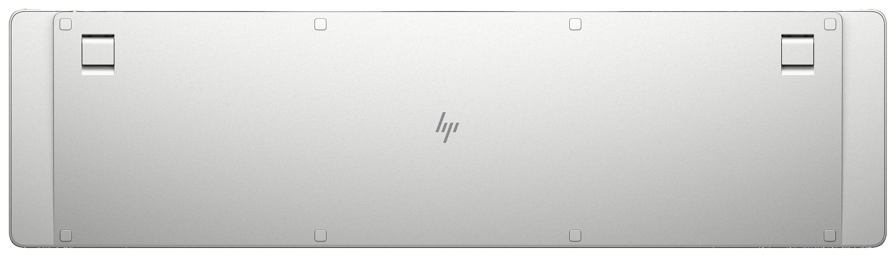 HP 970 Senza fili Tastiera Tedesco, QWERTZ Argento Ricaricabile-4