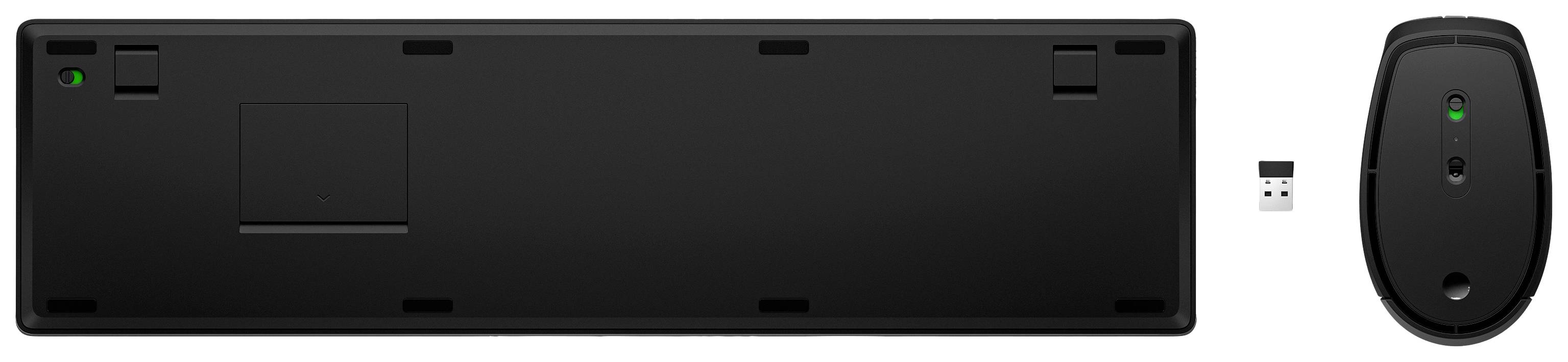 HP 650 Senza fili Kit tastiera, mouse Tedesco, QWERTZ Nero