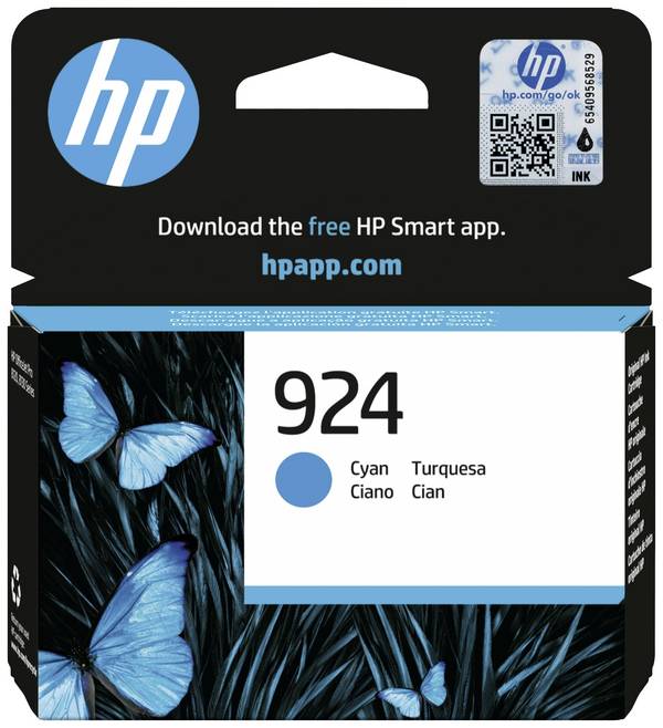 HP Cartuccia 924 Originale  Ciano 4K0U3NE#CE1