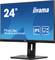 Un monitor iiyama da 24 pollici, modello XUB2493HS, con pannello IPS e supporto regolabile in altezza.