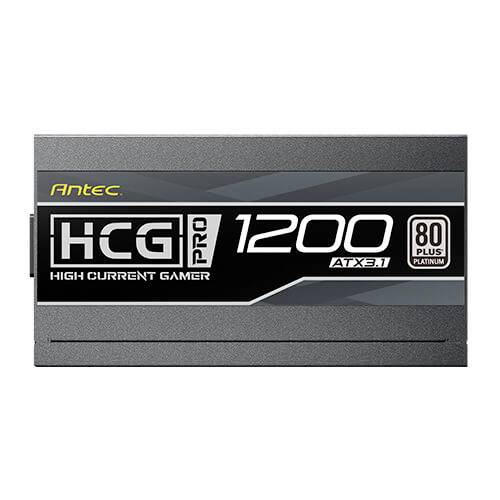 'Antec HCG Pro 1200W ATX 3.1 Alimentatore, certificazione 80 Plus Platinum, alta potenza per sistemi da gaming.'