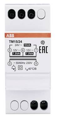 ABB 2CSM228745R0802 Trasformatore per campanello 12 V, 24 V 1.25 A