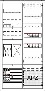 Striebel & John  2CPX054233R9999  BA27CB6V  Armadio completo  Da incasso, Da parete, parzialmente incassato      Contenuto 1 pz.