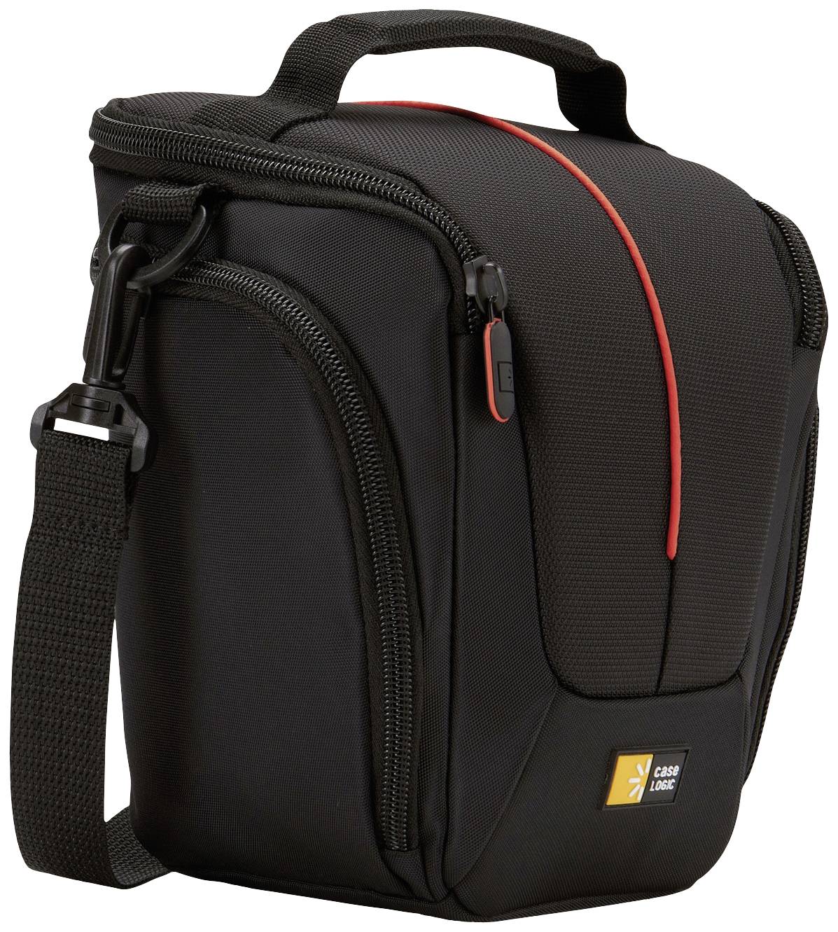 Borsa per videocamera CaseLogic DCB306K nero/rosso, nylon, borsa per fotocamera SLR-0