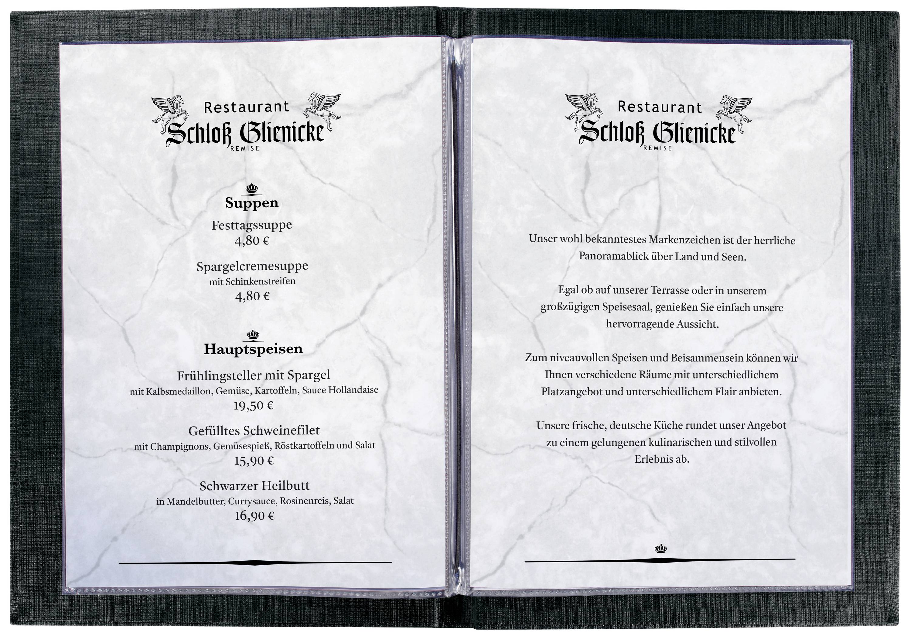 Sigel Cartellina di menu SM207 Antracite 1 pz.-2