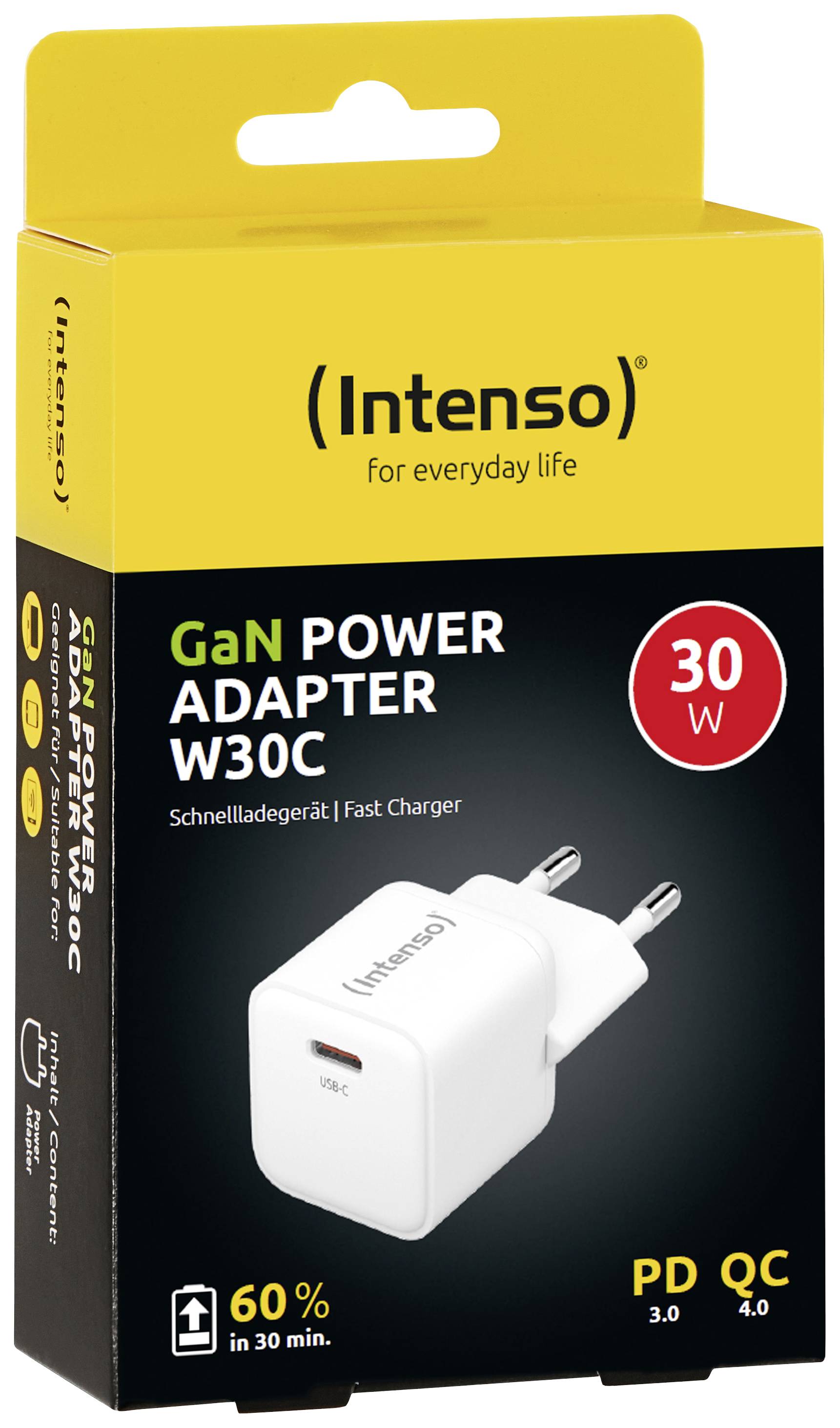 Intenso GaN Caricatore USB 30 W 1x USB-C ® Multicolore Ambiente interno GaN, USB Power Delivery (USB-PD)-2