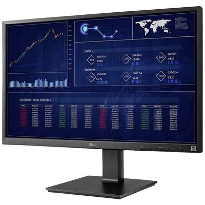 Un monitor del computer mostra un dashboard finanziario con grafici azionari, tassi di cambio e una mappa mondiale per la rappresentazione dei dati.