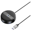 Renkforce RF-6266640 Hub USB 4 Porte USB-A USB 3.0 5 GBit/s Nero (opaco) RF-USBH-400
