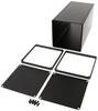 Hammond Electronics 1455NS2201BK Contenitore universale 220 x 103 x 103 Alluminio estruso Nero 1 pz.