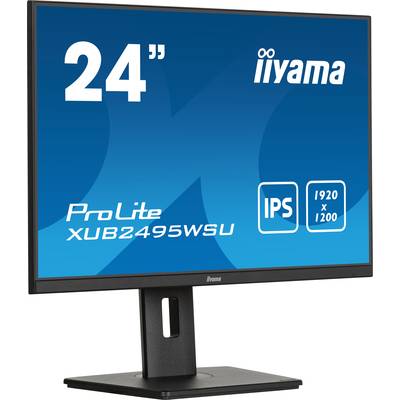 Monitor iiyama ProLite da 24 pollici, modello XUB2495WSU, display IPS, risoluzione 1920 x 1200.