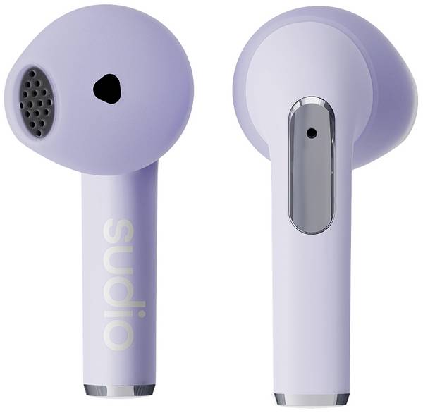Sudio N2  Cuffie In Ear Bluetooth Stereo Viola  headset con microfono, Custodia di ricarica, controllo touch