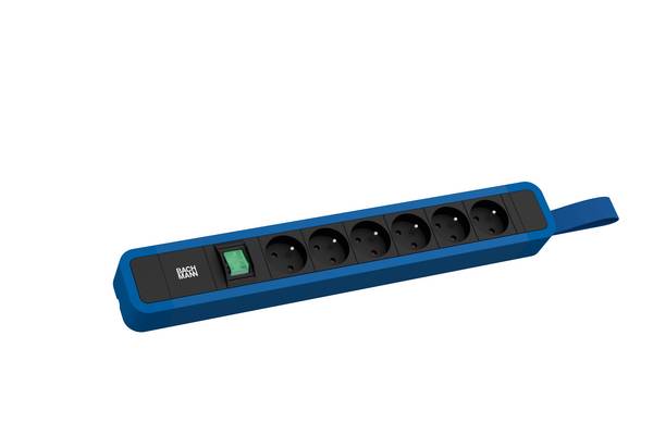 Bachmann 350338 Multipresa  Blu Schuko 1 pz.