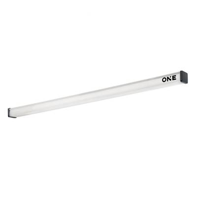 Barra luminosa LED dal design sottile e rettangolare con la scritta 'ONE' su un'estremità. Ideale per l'illuminazione di ambienti.