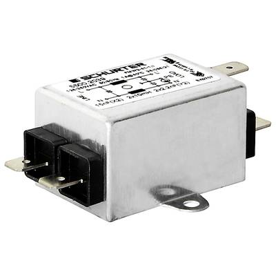Scatola rettangolare in metallo con connessioni elettriche, contrassegnata con nome del marchio e specifiche tecniche. Componente elettronico.