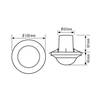 ESYLUX EP10426865 Da incasso Rivelatore di presenza a soffitto 360 ° Relè Bianco IP20