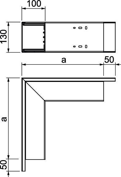 OBO Bettermann 6024506 Angolo esterno (L x A) 130.00 mm x 100.00 mm 1 pz. Bianco