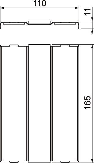 OBO Bettermann 7218036 Pannello di copertura 1 pz.