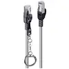 LINDY 47607 RJ45 Cavo di rete, cavo patch CAT 6A S/FTP 10.00 m Grigio 1 pz.