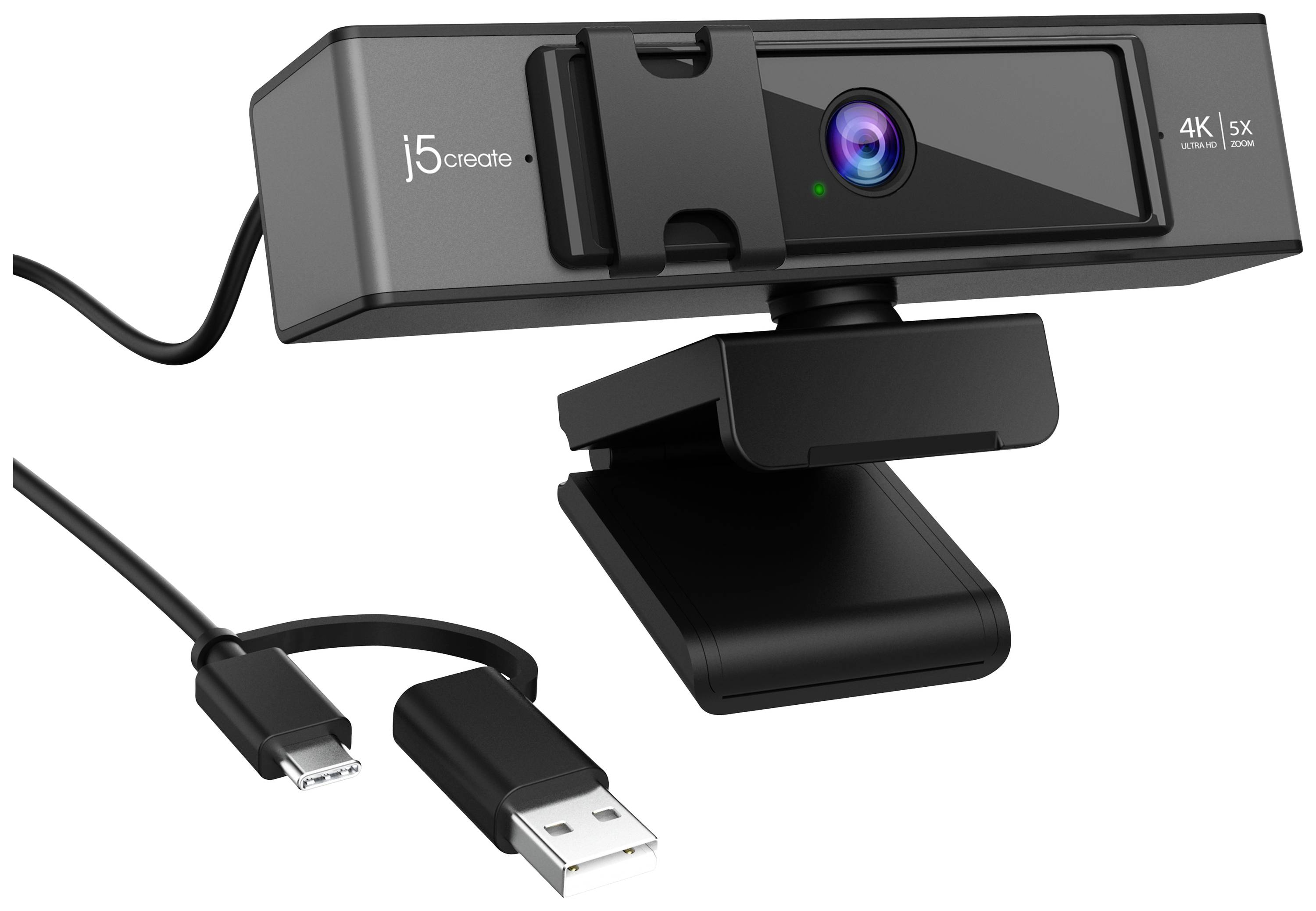 j5create j5create JVCU435 - Webcam - Farbe - 8 MP - 3840 x 2160 Webcam 4K 3840 x 2160 Pixel Pannello di copertura integr-3