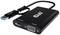 Un adattatore nero con connettore USB e porta VGA. Sono visibili le stampe '4K@30Hz' e '1080P'.