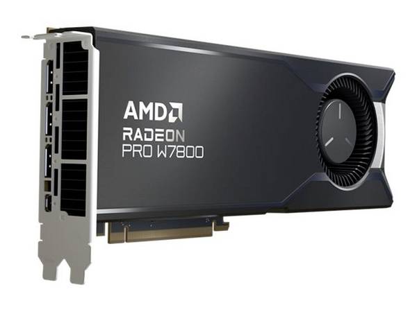 AMD Scheda grafica AMD Radeon Pro W7800 Radeon Pro W7800  32 GB RAM GDDR6 PCIe x16  Mini DisplayPort, DisplayPort 2.1 Vulcano