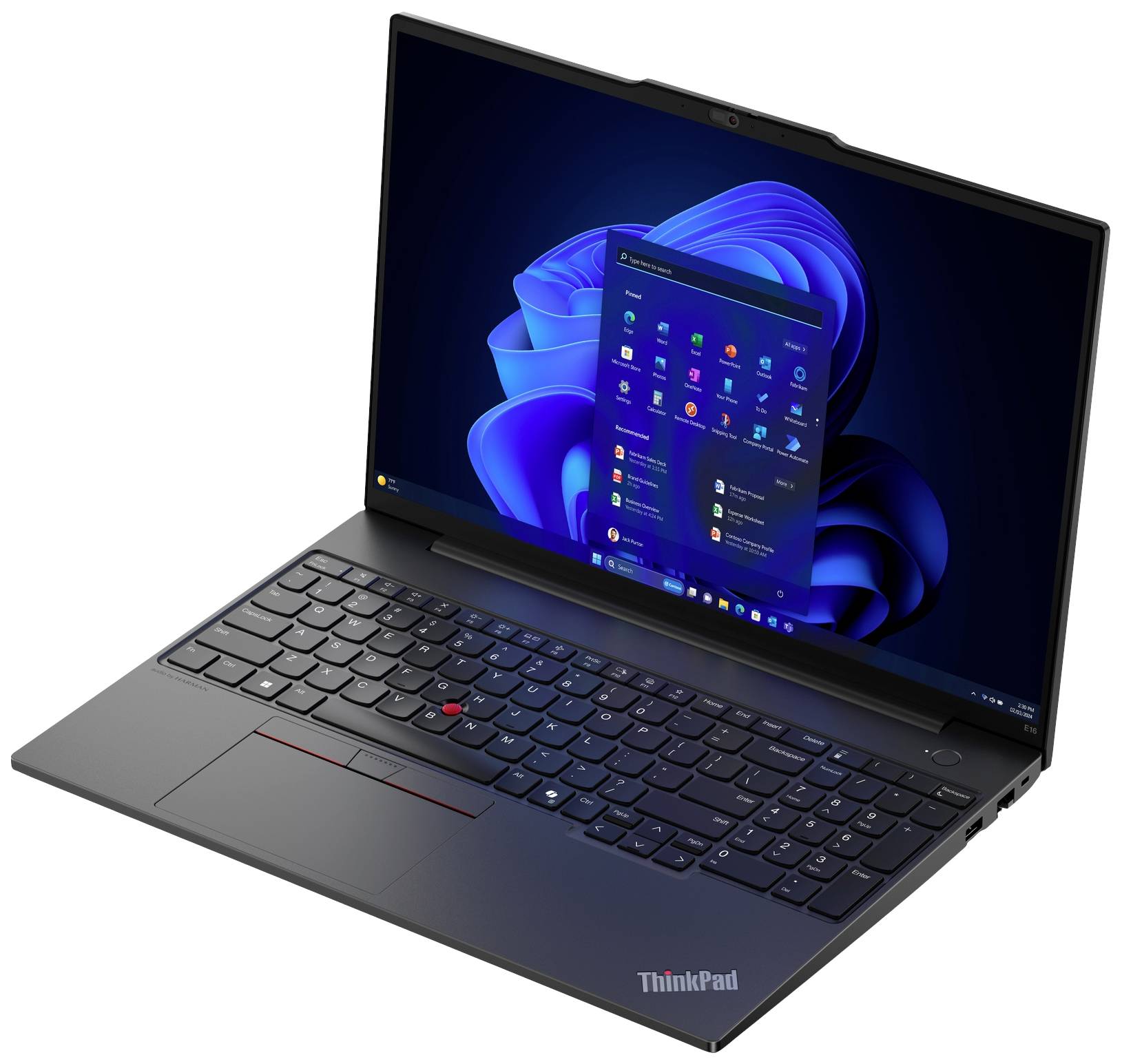 Un laptop aperto con un involucro scuro, sullo schermo è visibile la schermata di avvio di Windows con il menu classico.