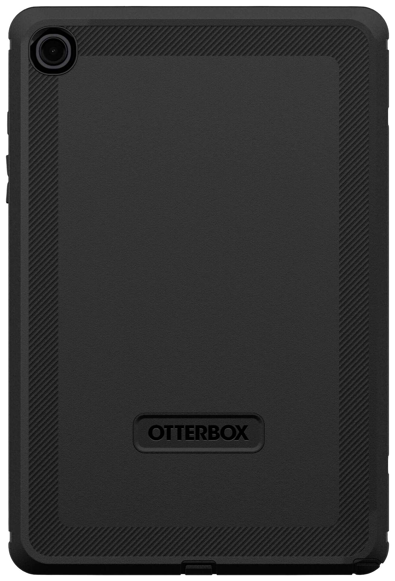 Una custodia protettiva nera di OtterBox per tablet. Robusta e minimalista, offre protezione da urti e graffi.