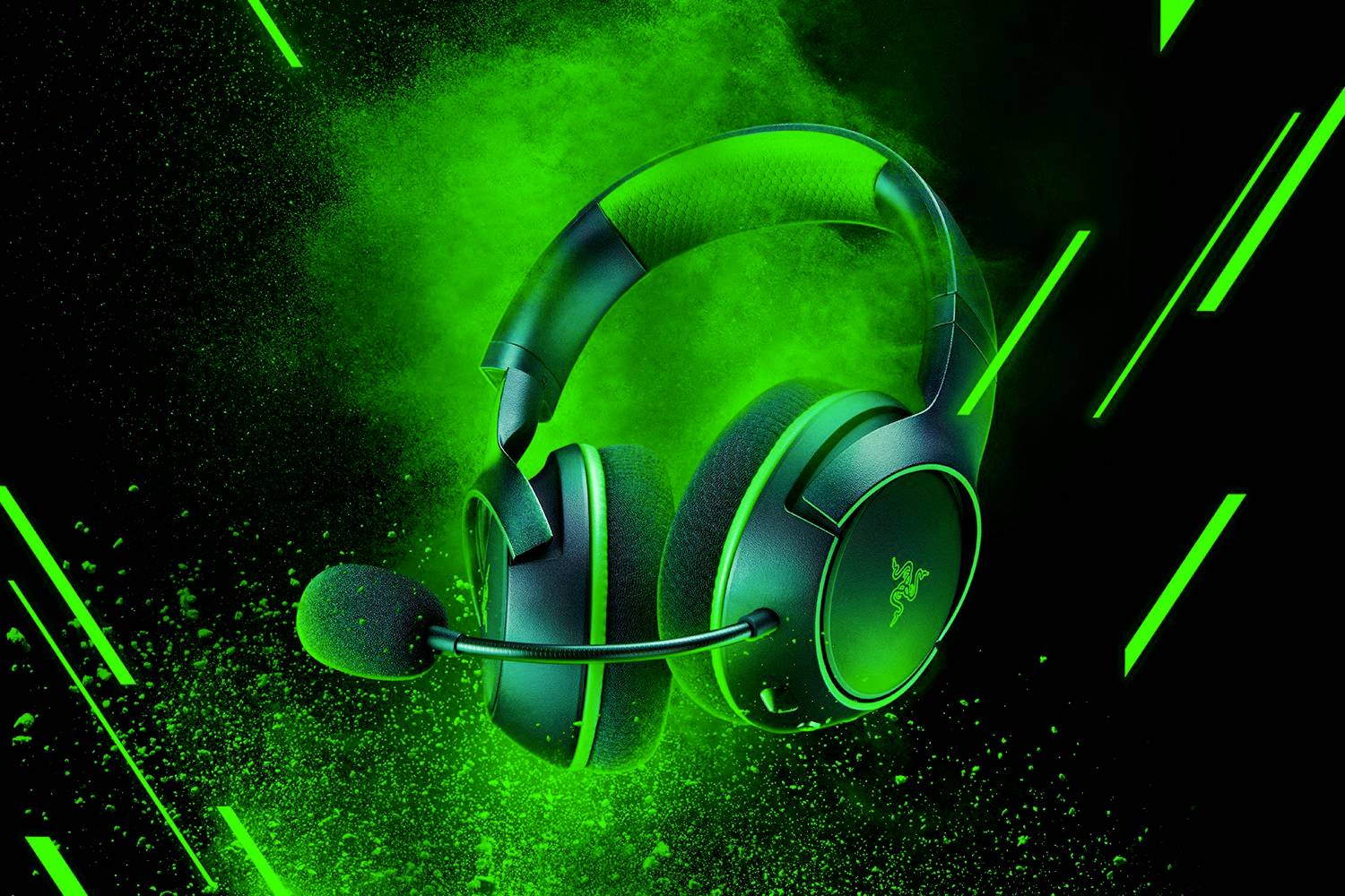 Razer Kaira HyperSpeed Auricolare Wireless A Padiglione Giocare Bluetooth Nero, Verde (RAZER KAIRA HYPERSPEED W/L HEADSE-2