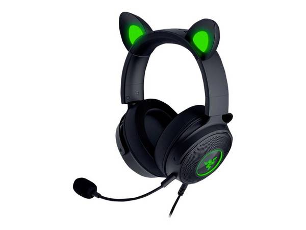 RAZER Kraken Kitty V2 Pro  Cuffie Over Ear via cavo Stereo Nero Riduzione del rumore del microfono pieghevole Gaming